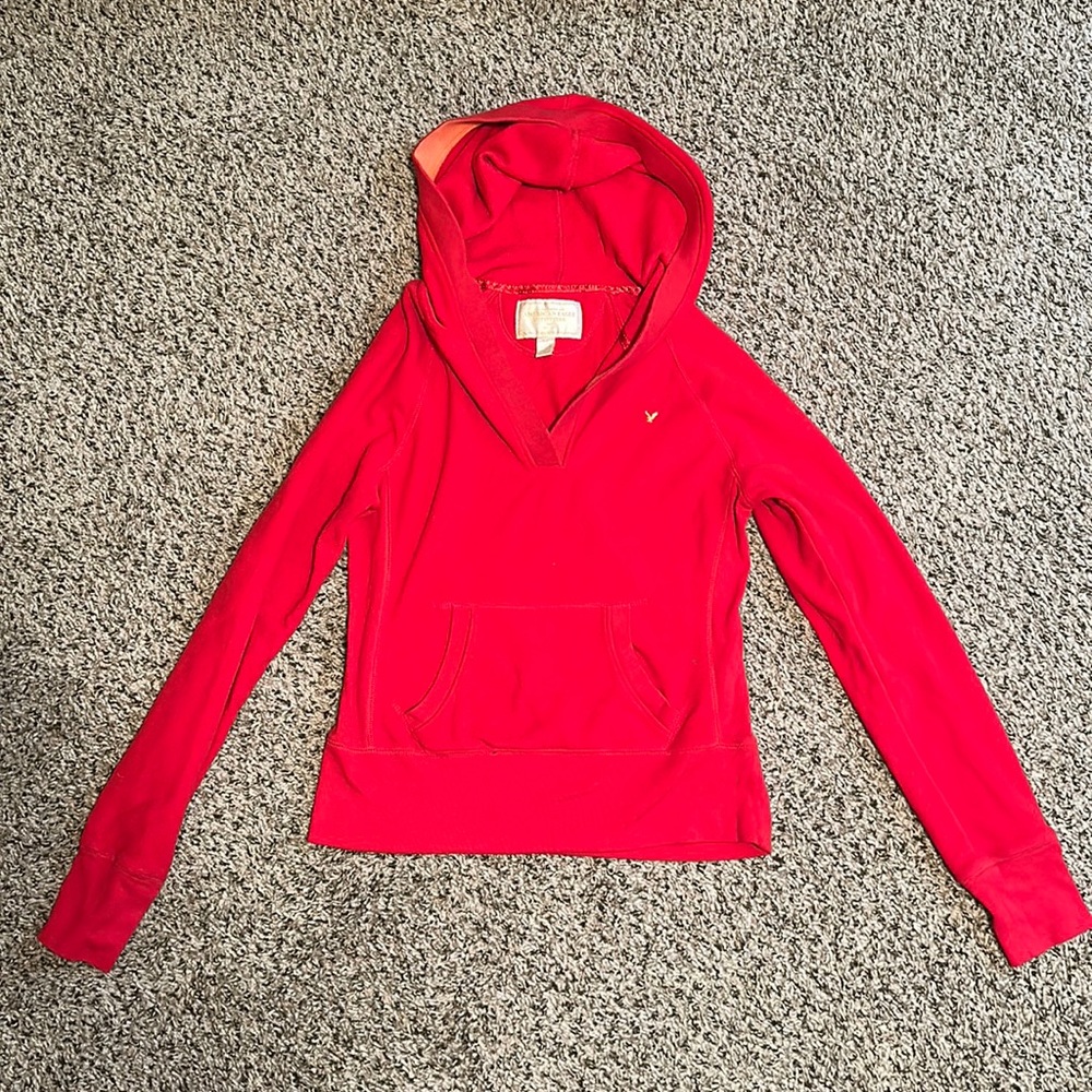 American eagle outfitters red hoodie size small red